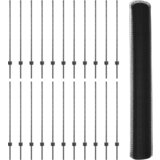 vidaXL Ograjni količki 22 kosov U-kanal siva 120 cm jeklo, Šesterokotna ograja siva 1,2x50 m jeklo | Shoptok.si