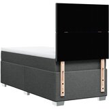  Krevet s oprugama i madracem tamnosivi 90x200 cm od tkanine | shoptok.hr