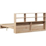 vidaXL Krevet s regalom za knjige bez madraca 200 x 200 cm od borovine | shoptok.hr