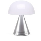 Lexon MINA L AUDIO prijenosna lampa s Bluetooth zvučnikom - Srebrna | shoptok.hr