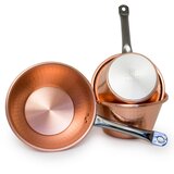 CONOTTER RAME Bakreni lonec za polento 26cm / inox ročaj / indukcija / baker, inox, (5000198739) | Shoptok.si