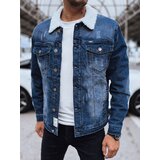 DStreet Ocieplana kurtka męska jeansowa niebieska | Shoptok.si