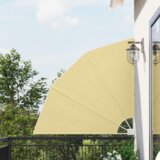 vidaXL Zaslon za privatnost na balkonu Pijesak 140 x 140 cm tkanina | shoptok.hr