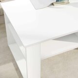  Stolić za kavu s pohranom Bijelo 96 x 54 x 44 cm Konstruirano drvo | shoptok.hr
