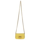 Pinko Torbice za na ramo Love Micro Puff Rumena | Shoptok.si