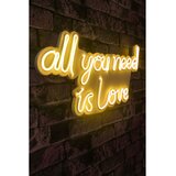 Wallity Zidna LED dekoracija All You Need is Love, 375 cm IP67 , 12V, Žuta | ePonuda.com
