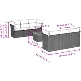  7-dijelni set vrtnih sofa sivi od poliratana | shoptok.hr