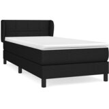  Box spring krevet s madracem crni 80 x 200 cm od tkanine | shoptok.hr