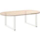  noge kavne mize v obliki črke u 2 kosa bela 70x(42-43) cm jeklo, (21828228) | Shoptok.si