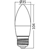 Braytron BRY-ADVANCE-5W-E27-C37-3000K led sijalica | Eponuda.com