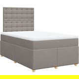 vidaXL Box spring postelja z vzmetnico taupe 120x200 cm blago, (21305253) | Shoptok.si