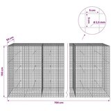  Gabion s žicom debljine 3 5 mm i mrežom 5x5 cm 700x50x150 cm - 50 cm 150 cm 700 cm | shoptok.hr