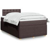Maison Chic Box spring postelja - Vzmetna postelja z vzmetnico temno rjav 120x200 cm blago SL4087, (21908350) | Shoptok.si