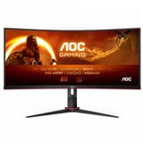 AOC Monitor Gaming CU34G2XP 34” Curved VA, 21:9, 3440x1440, 180Hz, 1ms, 430 cd/m2, 4000:1, HDMI, DP, PbP, PiP, Ergonomic, Black-Red, VESA 3y | ePonuda.com
