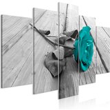  Slika - Rose on Wood (5 Parts) Wide Turquoise 200x100 Cijene