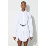 JW Anderson Pamučna haljina boja: bijela, mini, oversize, DR0369.PG1090