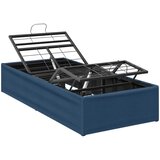  Električni podesivi okvir kreveta Plava 200 x 100 x 33,5 cm Slike