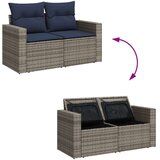 vidaXL 7-dijelni set vrtnih sofa od poliratana s jastucima sivi | shoptok.hr