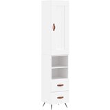 Maison Chic Visoka omara - Komoda - Predalnik bela 34,5x34x180 cm inženirski les, (21722714) | Shoptok.si