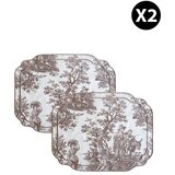 Aberto Design set podmetača za trpezariju BST066, 2 dijela, smeđa | Eponuda.ba