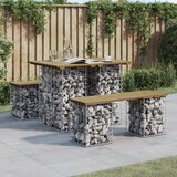 vidaXL Vrtna gabionska klop 100x70x72 cm impregnirana borovina Cene