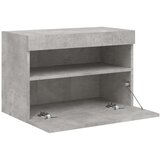 vidaXL Stenska TV omarica z LED lučkami betonsko siva 60x30x40 cm | Shoptok.si