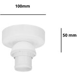 Brilagi stropna svetiljka party 1xE27/60W/230V, prečnik 10 cm, bela | Eponuda.com