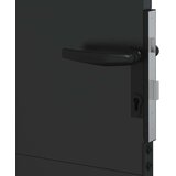  Vrtna vrata 85 x 100 cm Crna Može se zaključati | shoptok.hr