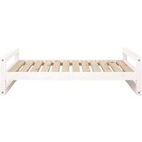  Krevet za pse bijeli 105 5x75 5x28 cm od masivne borovine | shoptok.hr