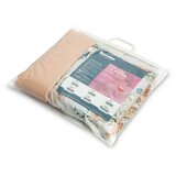 Sensillo baršunasti set za kolica jastuk i dekica, božur breskva | shoptok.hr