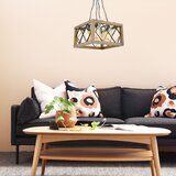  Zikzak 4Lü kare Camlı avize walnutblack chandelier | ePonuda.com