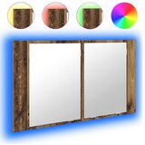  Kupaonski ormar s ogledalom Zidne Staro drvo 80 x 12 x 45 cm | shoptok.hr