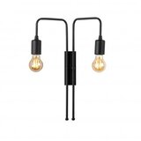 Opviq Zidna lampa 2 x E27 Grlo, Crna | Eponuda.ba