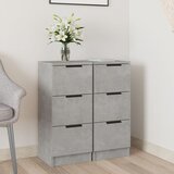  Komode 2 kom siva boja betona 30 x 30 x 70 cm konstruirano drvo | shoptok.hr