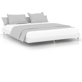 Maison Chic Posteljni okvir - Dvoposteljna postelja - Zakonska postelja bel 140x200 cm inženirski les-J9893, (21774211) | Shoptok.si