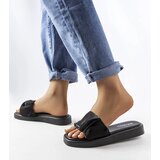 Gemre Black sandals adorned with ruffles Boulevard | shoptok.hr