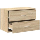 vidaXL Ormarić s 2 ladice boja hrast 60x31x40 cm konstruirano drvo | shoptok.hr