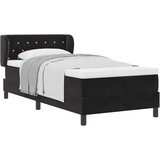  s opruga kutije s uzglavljem Crna 90 x 200 cm Baršun | shoptok.hr