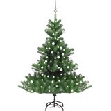  Umjetno drvce kavkaška jela LED s kuglicama zeleno 180 cm | shoptok.hr