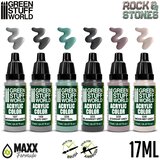 Green Stuff World Paint Set - Rock & Stone | Set Akrilnih Boja x6 | Eponuda.com