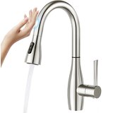 ELITE EDITION Pametna kuhinjska armatura s senzorjem na dotik - KFS1428 — Brušeni krom | Shoptok.si