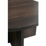 Ellos Home Rjava okrogla klubska mizica iz MDF plošč ø 85 cm Poppy – | Shoptok.si