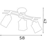 Plafonsko svetlo DERBY 3xE27/60W/230V | Eponuda.com
