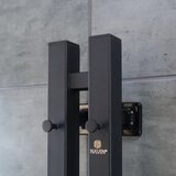 Električni sušač peškira SILOUETTE 106W sa termostatom 150x9 cm crna desna | Eponuda.com