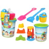  Set igračaka za pijesak, kanta, mlin, kanta za zalijevanje, šareni kalupi | shoptok.hr