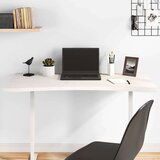 vidaXL Ploča za radni stol bijela 100x50x2 5 cm od masivne borovine | shoptok.hr
