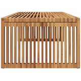  Vrtni bočni stol Smeđa 110 x 55 x 35,5 cm Čvrsto teak drvo | Eponuda.com