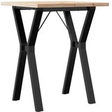  Blagovaonski stol Y-oblika 60x60x75,5 cm od borovine i čelik | shoptok.hr