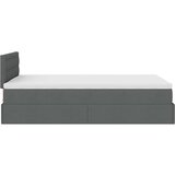 vidaXL Otomanski okvir kreveta s madraca tamnosivi 120x200cm tkanine | shoptok.hr