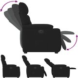 vidaXL Električni naslanjač črno blago | Shoptok.si